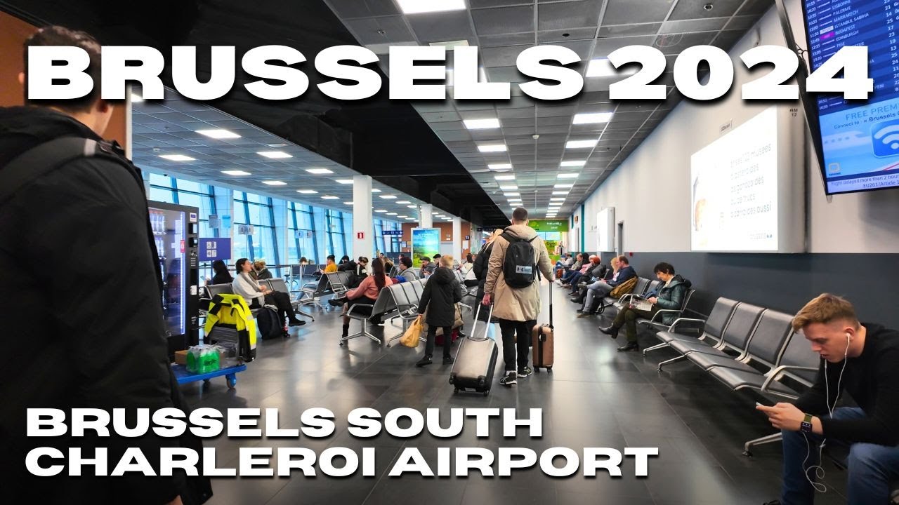 BRUSSELS 4K Walking Tour: Brussels South Charleroi Airport Terminal 1