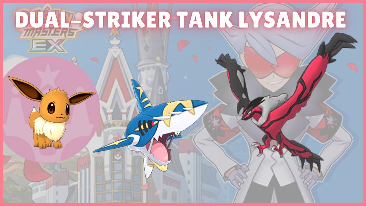 Dual-Striker Tank Lysandre Full-Health Pre-Sync Clear Vs Darach (BV Hall 30) | Pokemon Masters EX