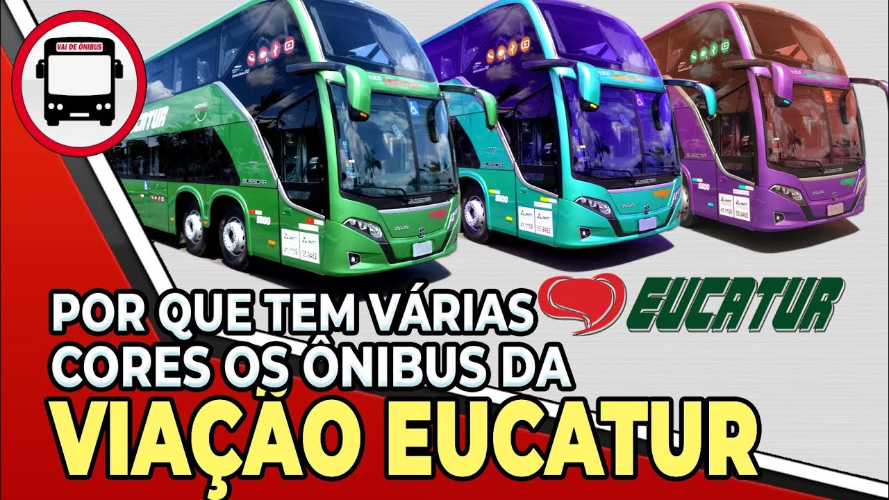 POR QUE TEM VÁRIAS CORES OS ÔNIBUS EUCATUR?