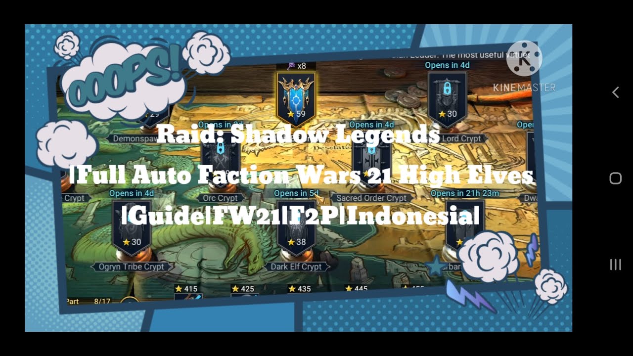 Raid: Shadow Legends | Full Auto Faction Wars 21 High Elves |Guide|FW21|F2P|Indonesia|
