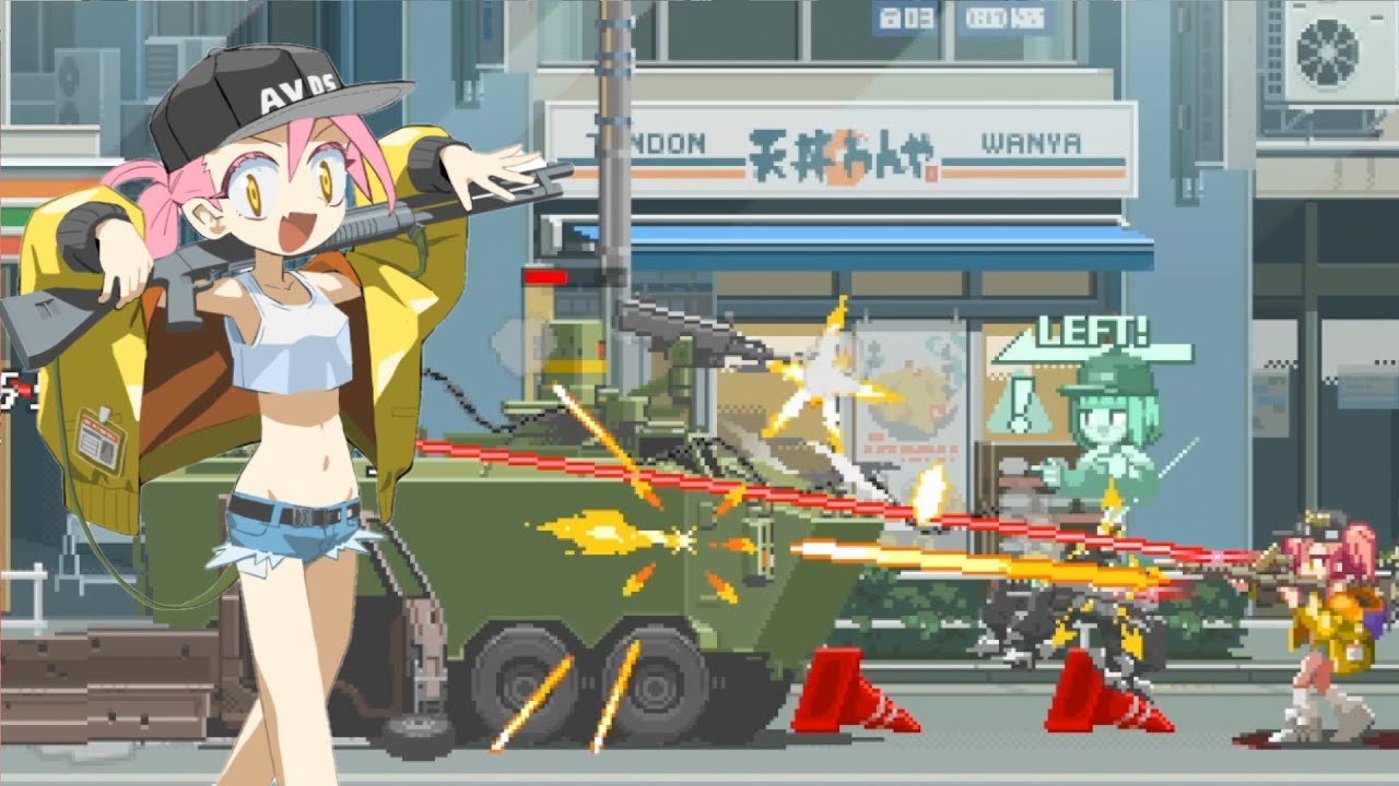 Nitro Express Demo Gameplay - Anime Run & Gun Action Platformer like Metal Slug / ナイトロ エクスプレス Steam