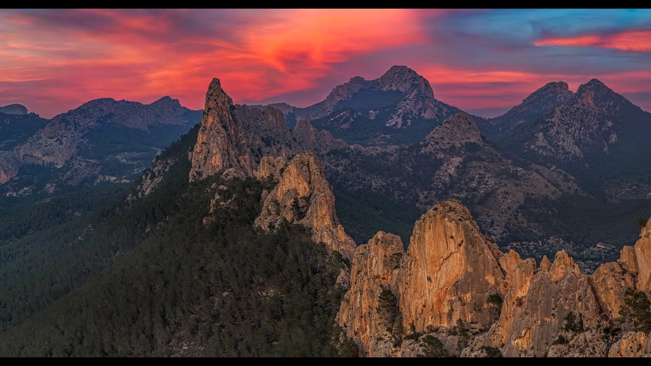 Some mountains near Benidorm