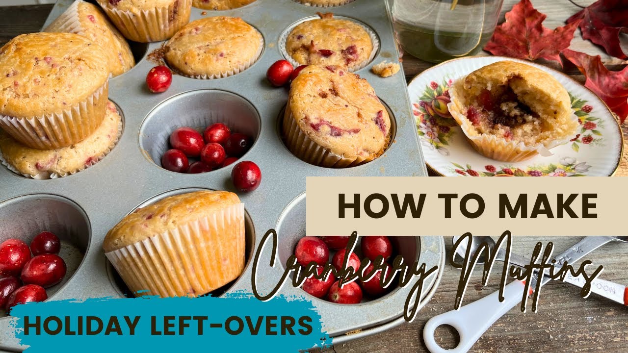 Cranberry sauce muffins