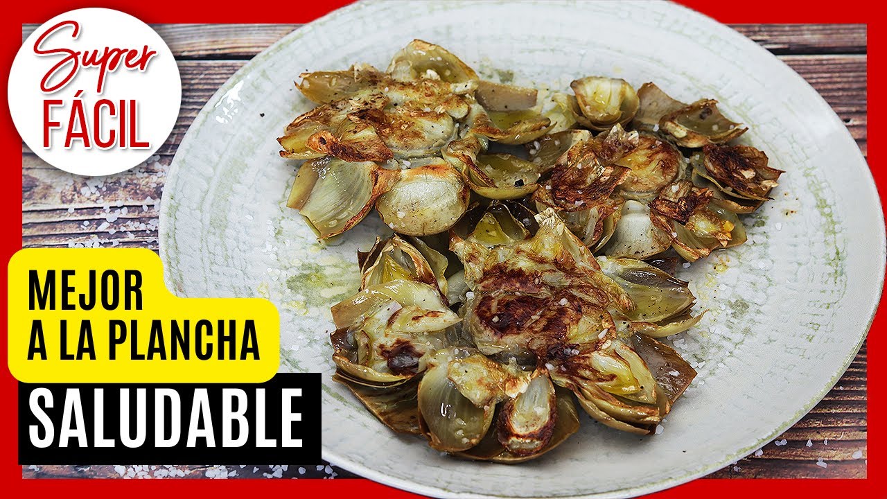 😋 Alcachofas a la PLANCHA en Flor: Receta Fácil, Rápida y Deliciosa | Cocina SALUDABLE y Vegetariana
