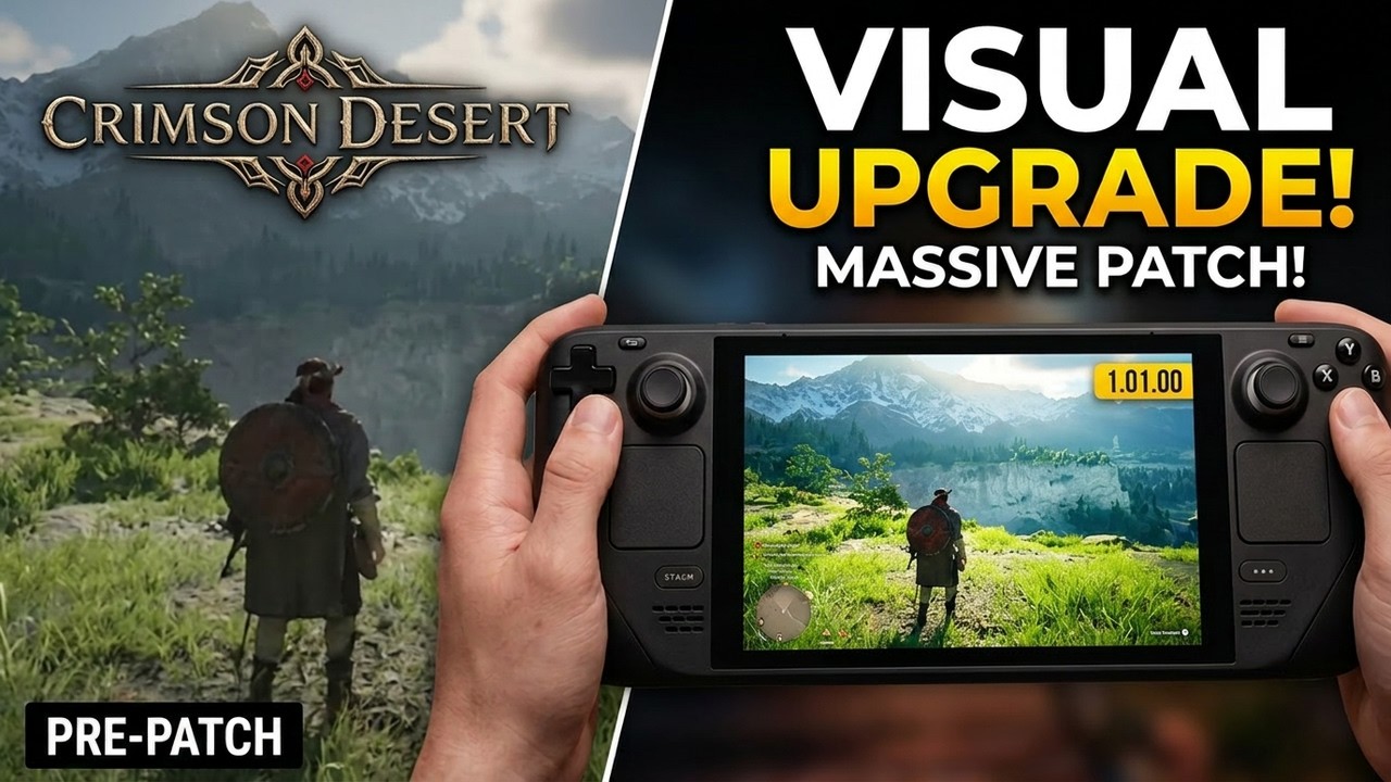 Новое обновление Crimson Desert делает доступным режим Steam Deck.