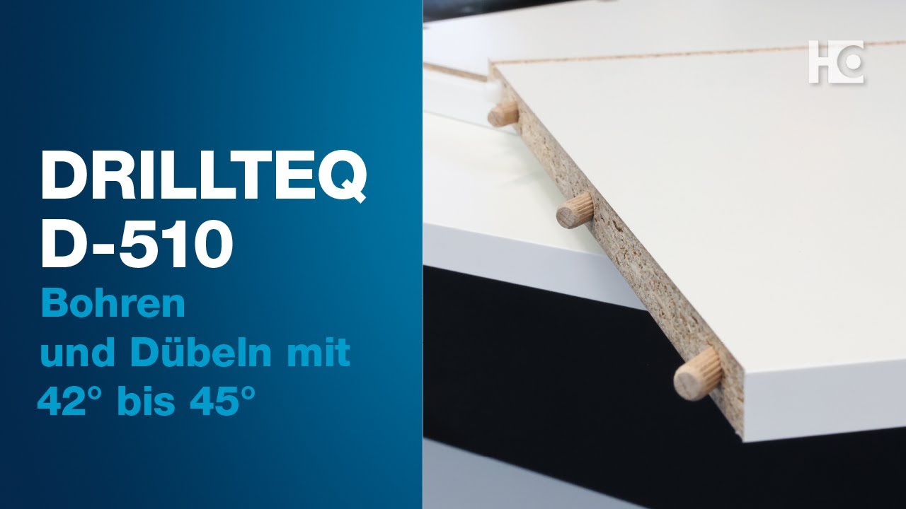 DRILLTEQ D-510 | Bohren und Dübeln im Winkel von 42° bis 45°