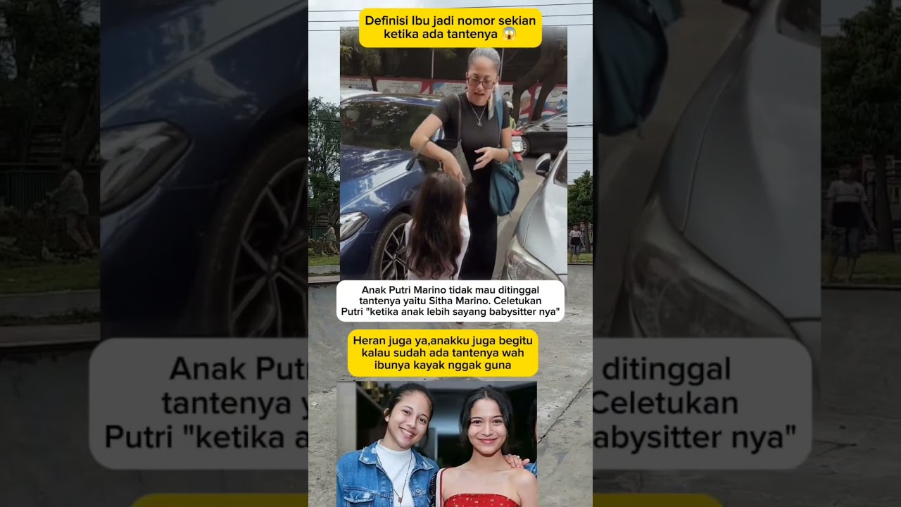 Anak Putri Marino tidak mau di tinggal oleh tantenya Sitha Marino 