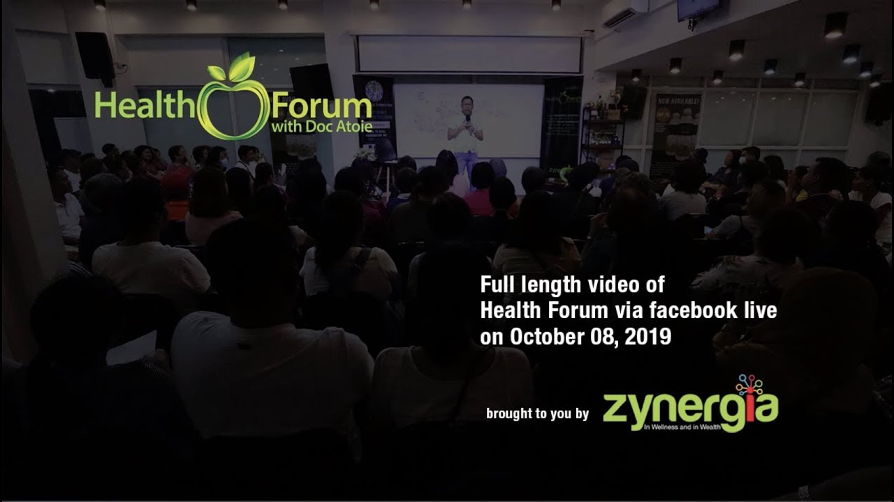 8 October 2019 | Health Forum via Facebook Live