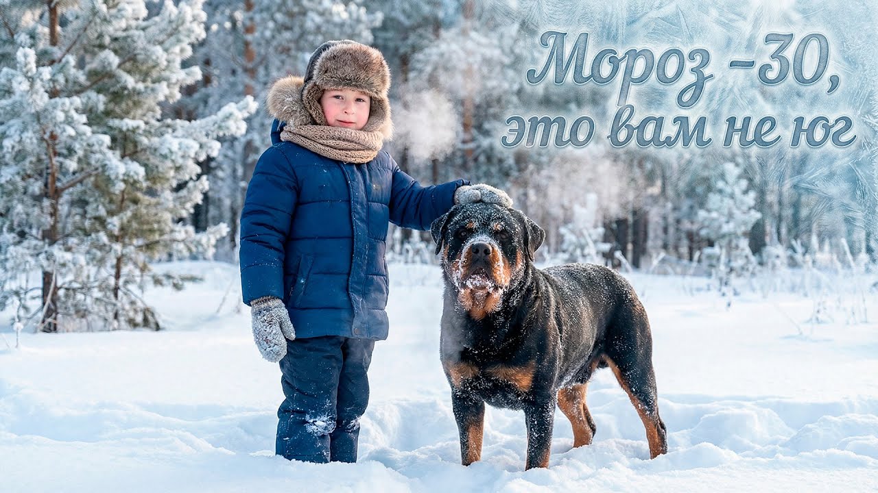 СОБАКИ В СТУПОРЕ на -30°С. Срочно греемся у печки!