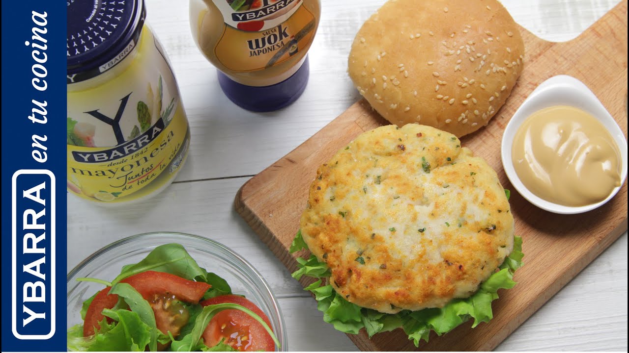 Hamburguesas de merluza y gambas