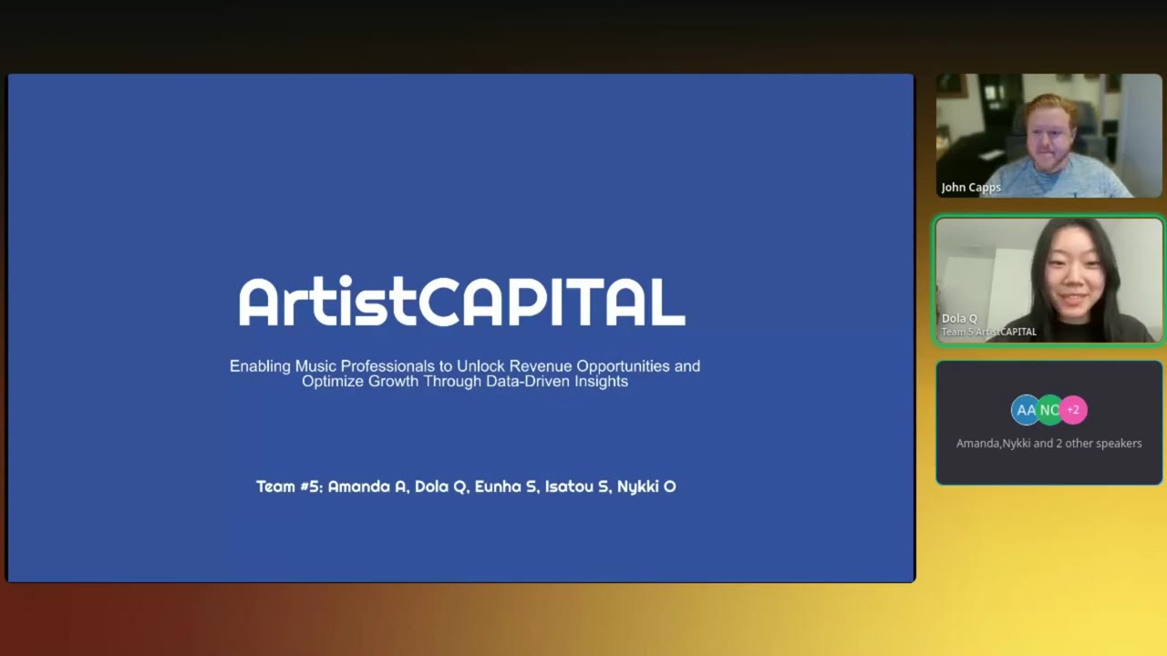 Measure of Music 2026 | Team #5: ArtistCapital [First Round Presentations]
