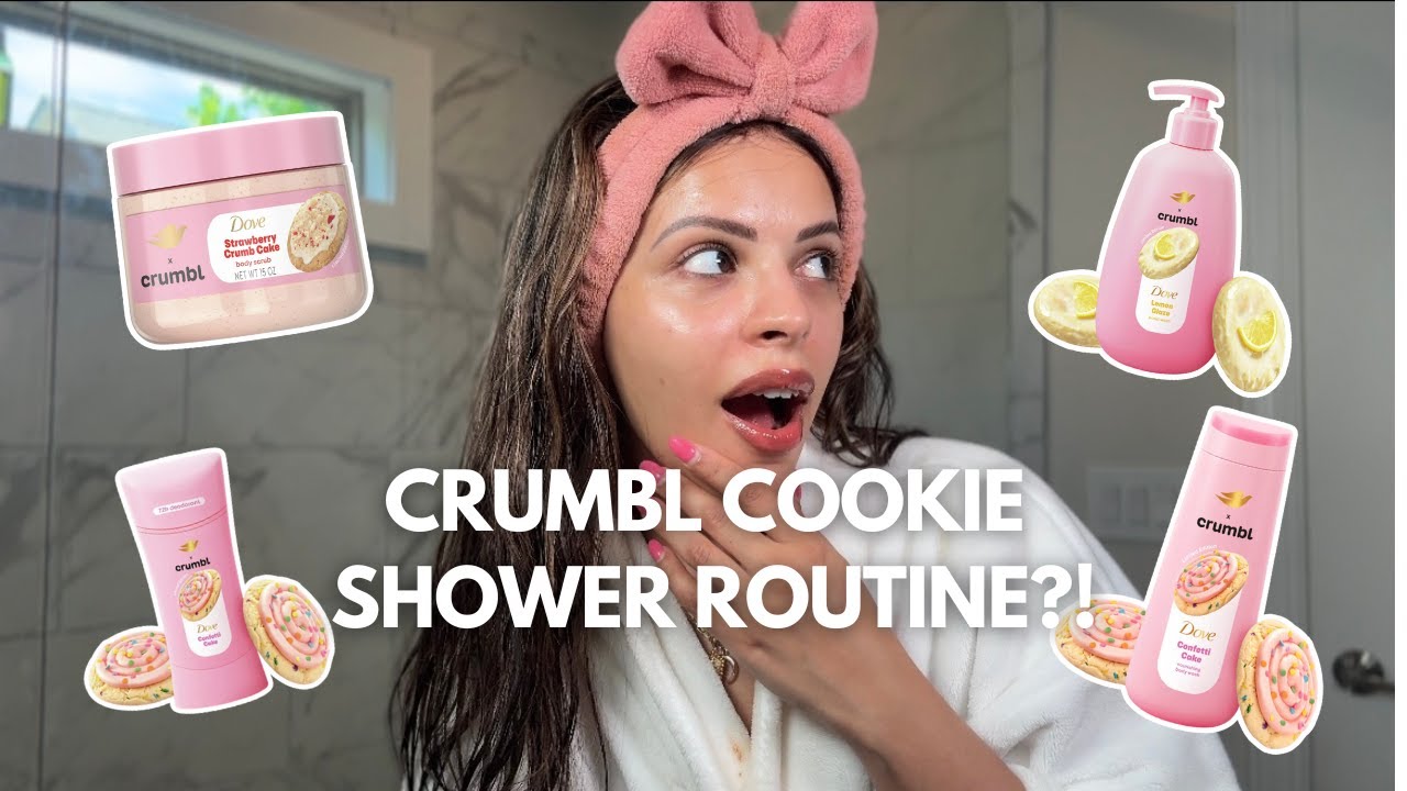 Shower routine to smell like a SNACK all day + get compliments | Dove x Crumbl Cookies