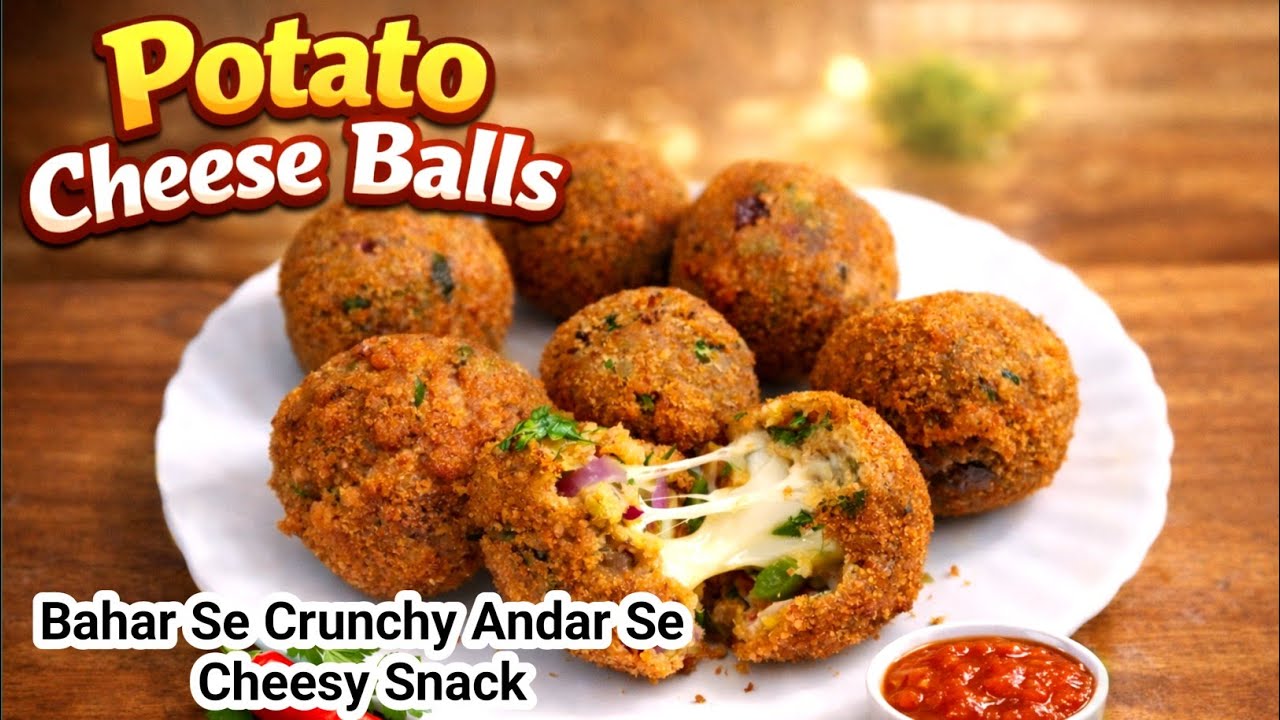 Potato Cheese Balls Recipe | Crispy cheese ball  🧀 Har Bite Me Pighalta Pyaar 
