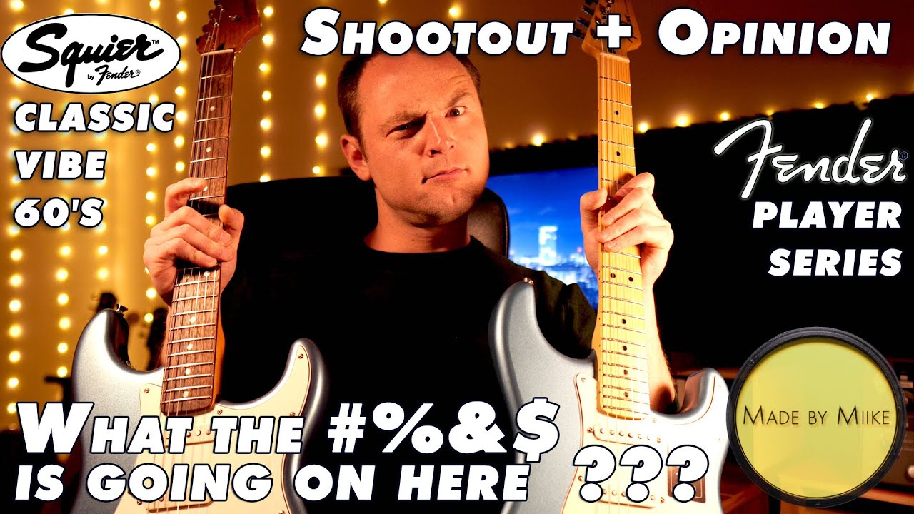 Squier Classic Vibe 60's Strat vs. Fender Player Strat - Shootout + Opinion