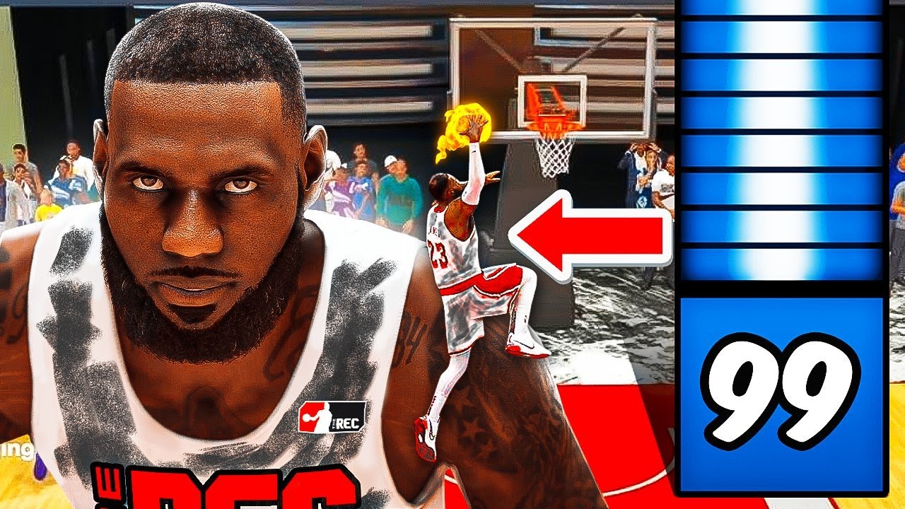so this is RANDOM REC...but with 99 driving dunk on NBA2K24