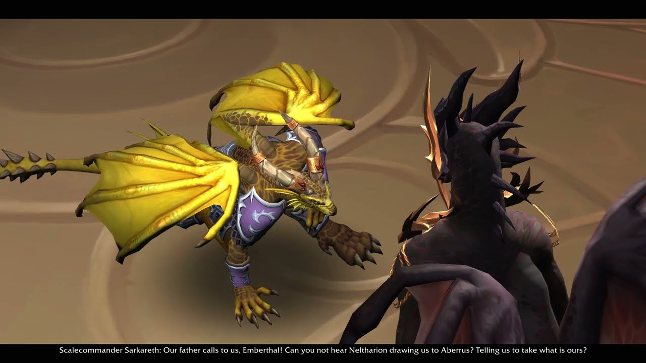World Of Warcraft Dragonflight: Ebyssian and Emberthal Confront Sarkareth Cinematic
