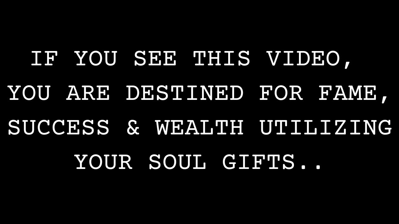 your higher self manifested that you would see this video when it's time...