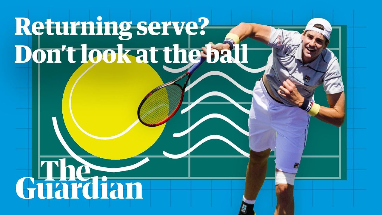 Returning a pro tennis serve: just don't watch the ball