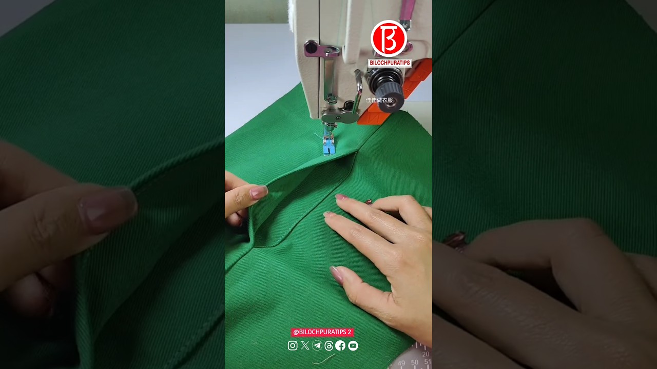 Easy Side Seam Pocket Sewing Tutorial #shorts #ytshorts #bilochpuratips2 Part 30