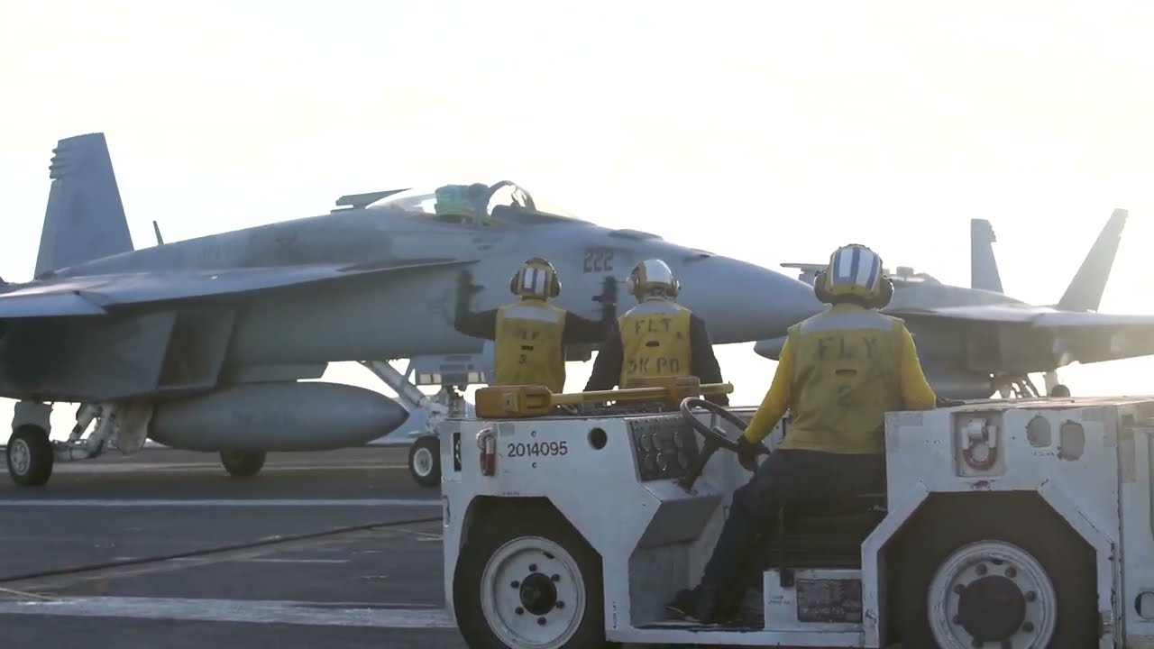 B-ROLL:  Underway with USS Harry S. Truman in the Mediterranean Jan. 21, 2022.