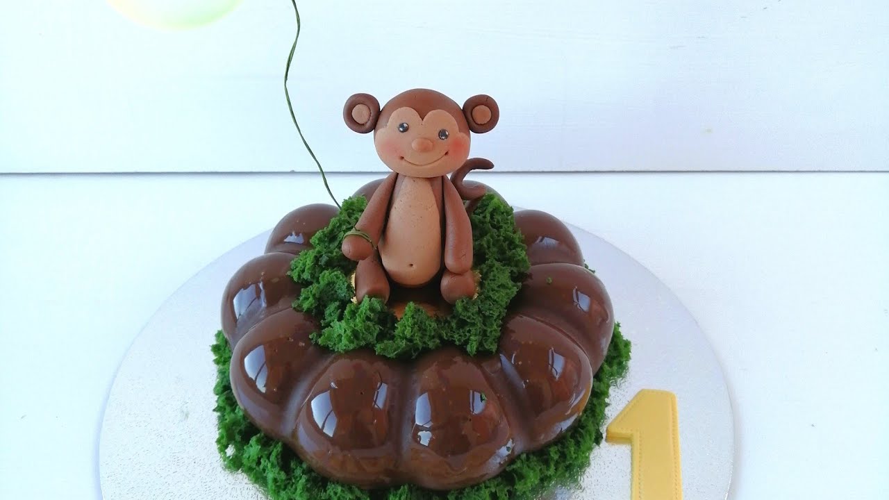 Фигурка из МАСТИКИ, обезьянка 🐵.