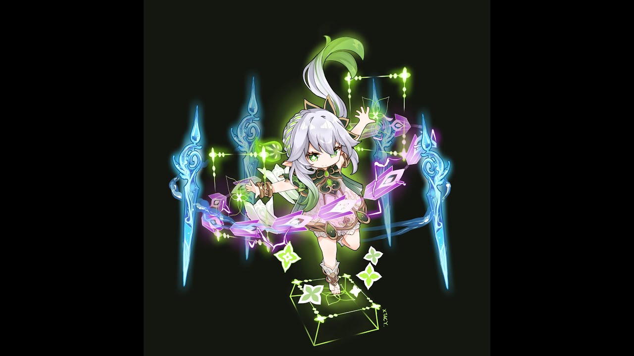 Nahida c2 Hyperbloom 6 cost 78s top half continuous speedrun Abyss 4.4