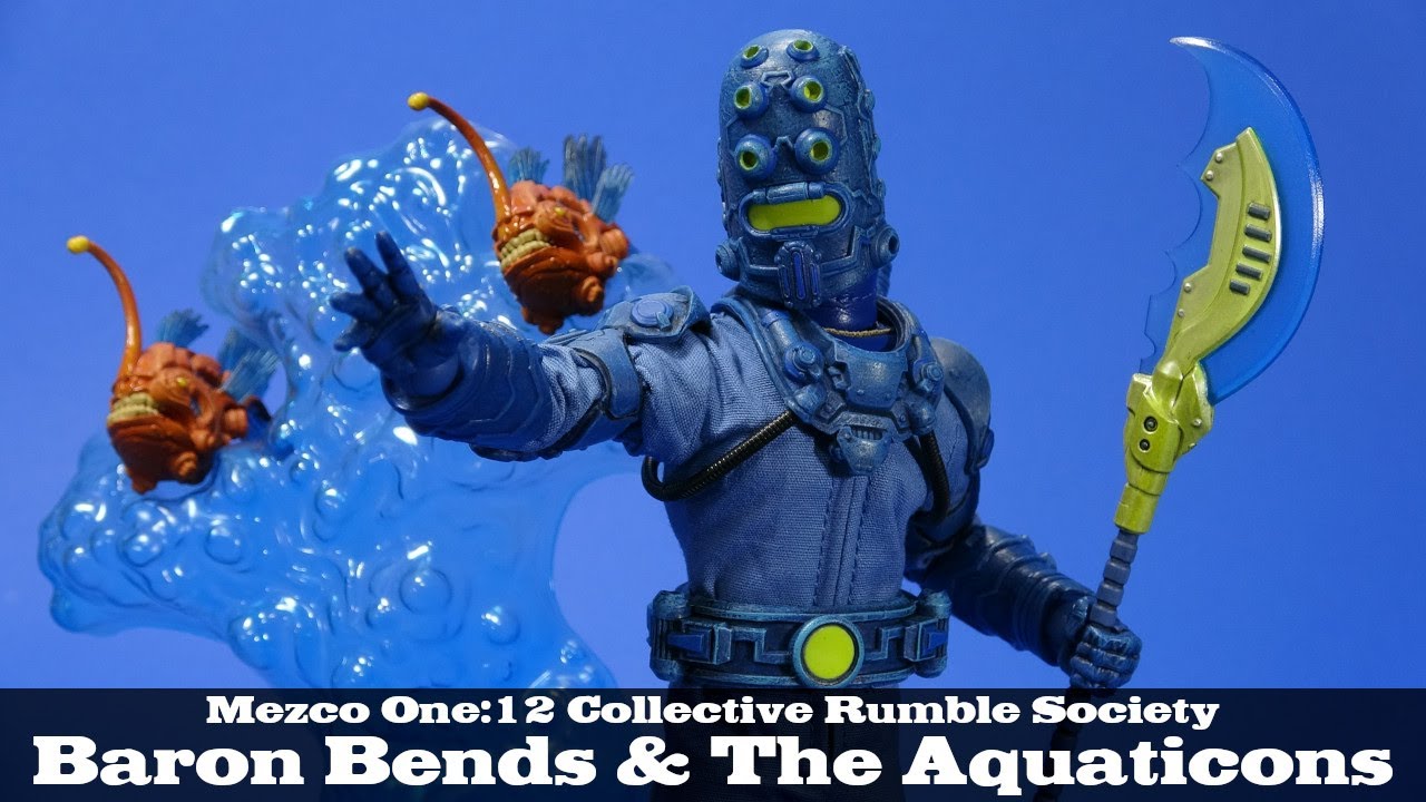 Mezco Baron Bends Aquaticons Rumble Society One:12 Collective Action Figure Review