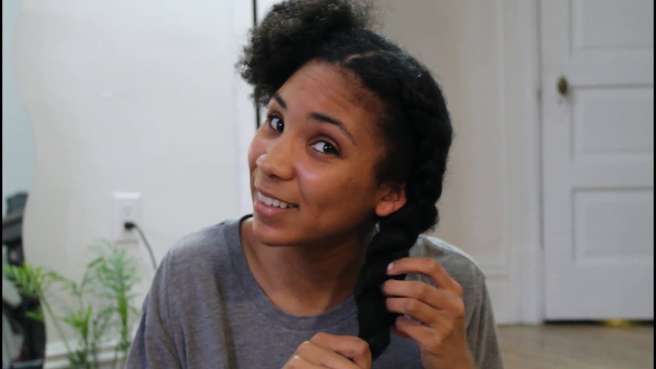 Protective Hairstyle: Two Braids