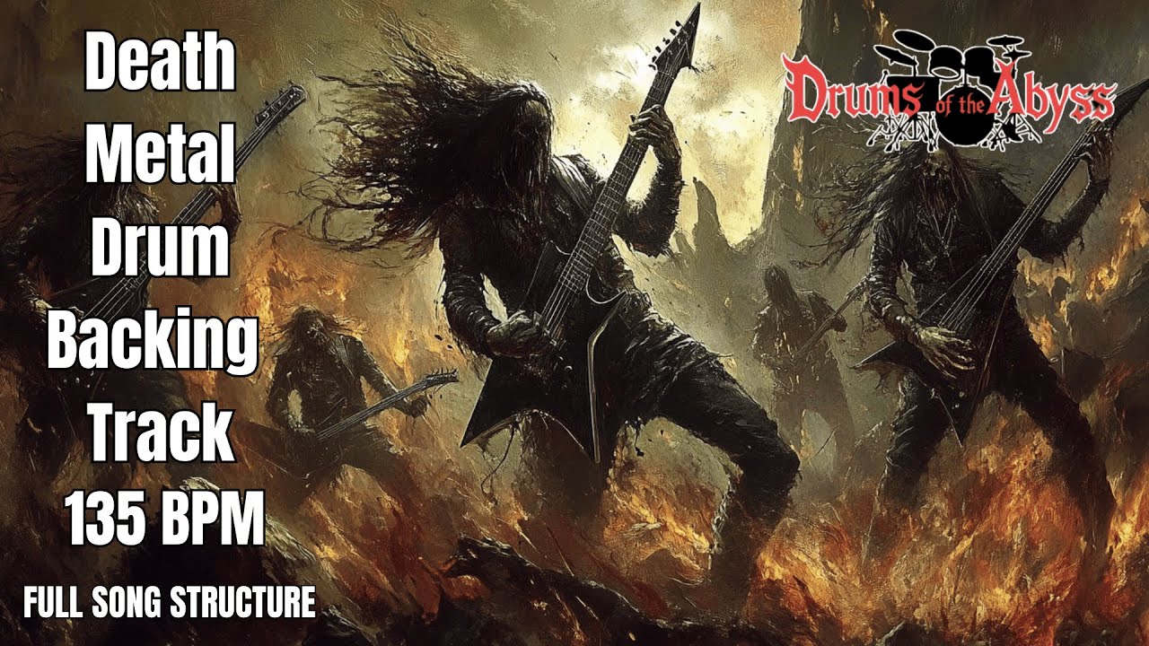 135 BPM Death Metal Drum Track – Heavy and Relentless