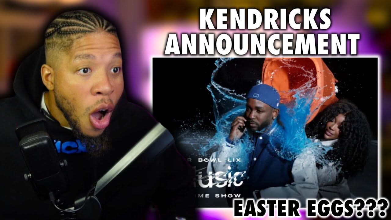 KENDRICKS BIG SUPERBOWL ANNOUNCEMENT | DID YOU CATCH EASTER EGGS? REACTION)