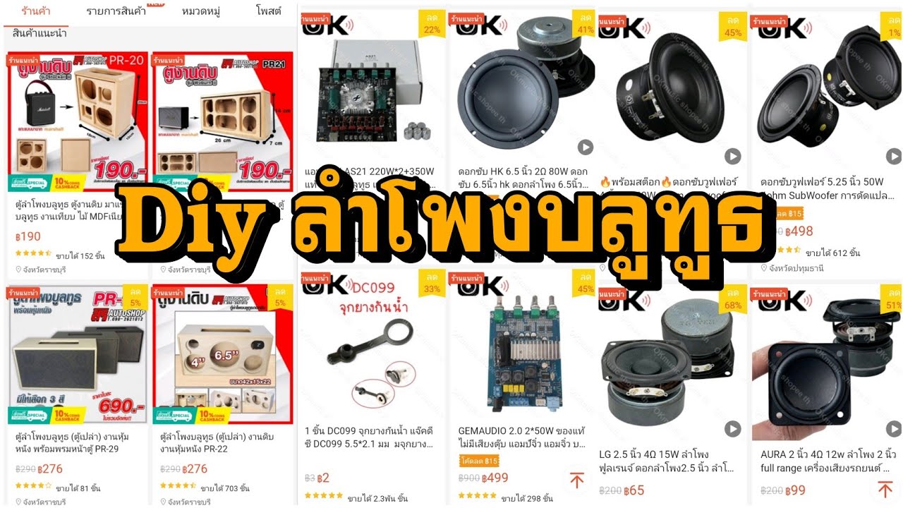 วิธีเลือกซื้ออุปกรณ์ ลำโพง สำหรับนัก DIY ลำโพงบลูทูธ
