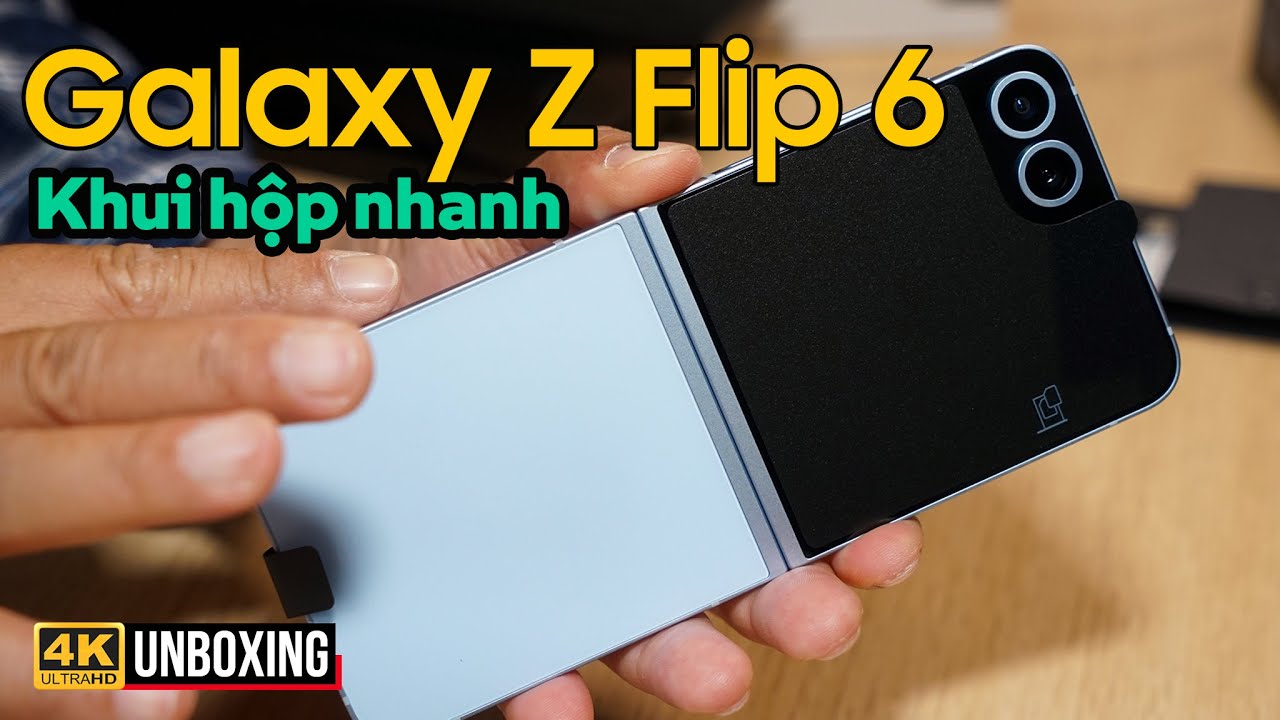 GALAXY Z FLIP 6: KHUI HỘP NHANH HÀNG CHÍNH HÃNG, SO SÁNH VỚI GALAXY Z FLIP 6 | WWW.MAINGUYEN.VN