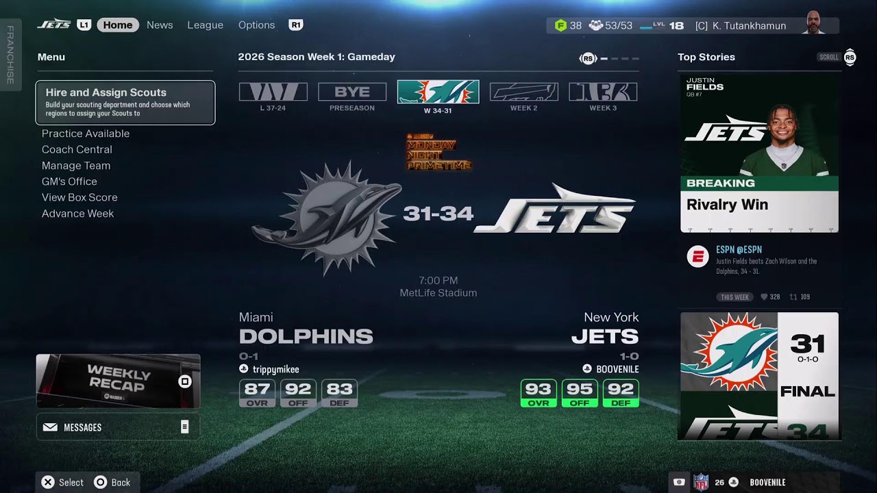Boovenile Jets Vs Dolphins Big Smoke 2826