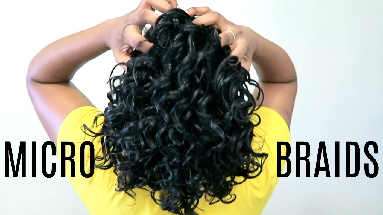 HOW TO INSTALL MICRO BRAIDS Ft. Freetress Crochet Braids (Braiding Routine)