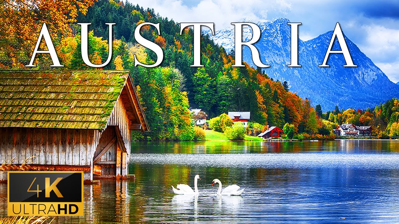 FLYING OVER AUSTRIA (4K UHD) - Lounge Music With Amazing Scenic Relaxation Film For Relaxation On TV