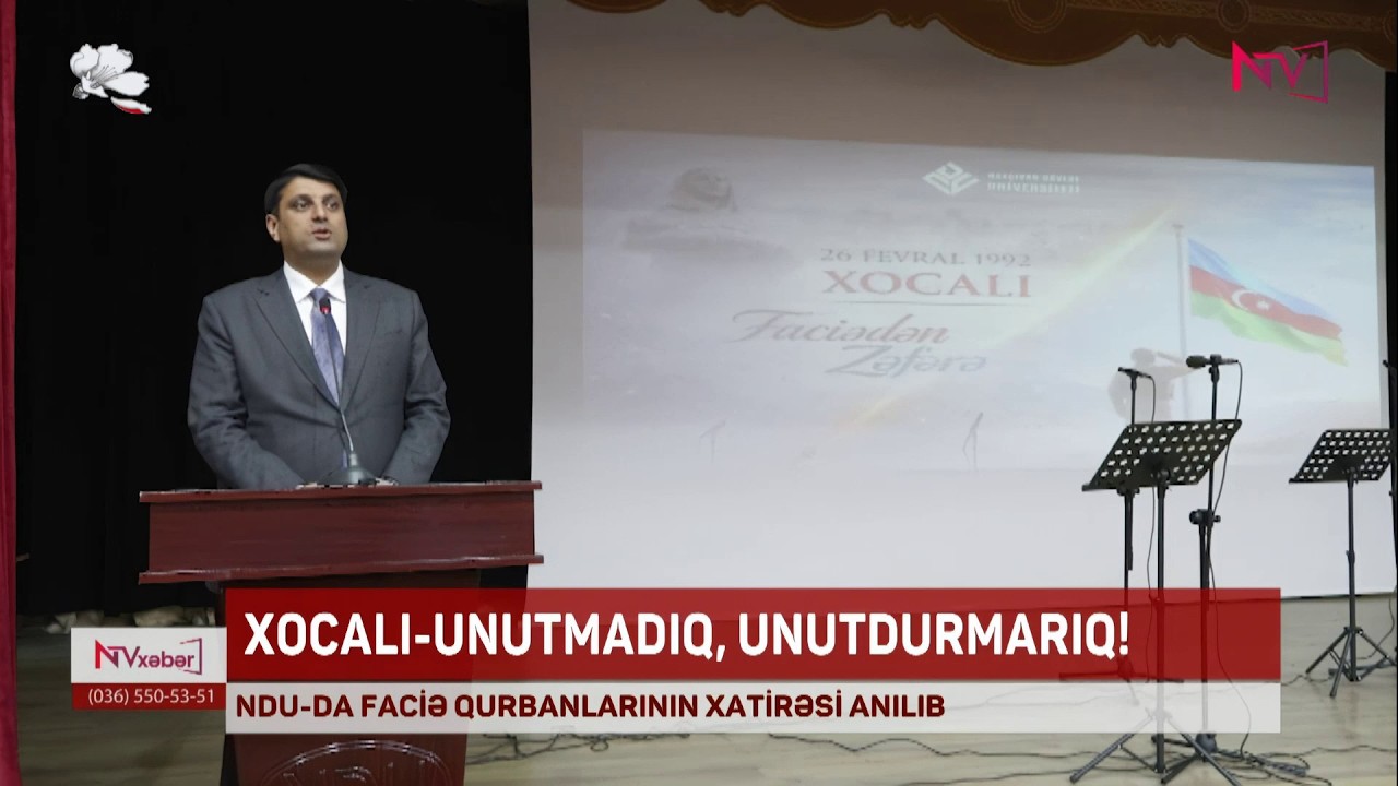 NDU–da  26 Fevral – Xocalı soyqırımının 34-cü ildönümü ilə bağlı anım tədbiri keçirilib