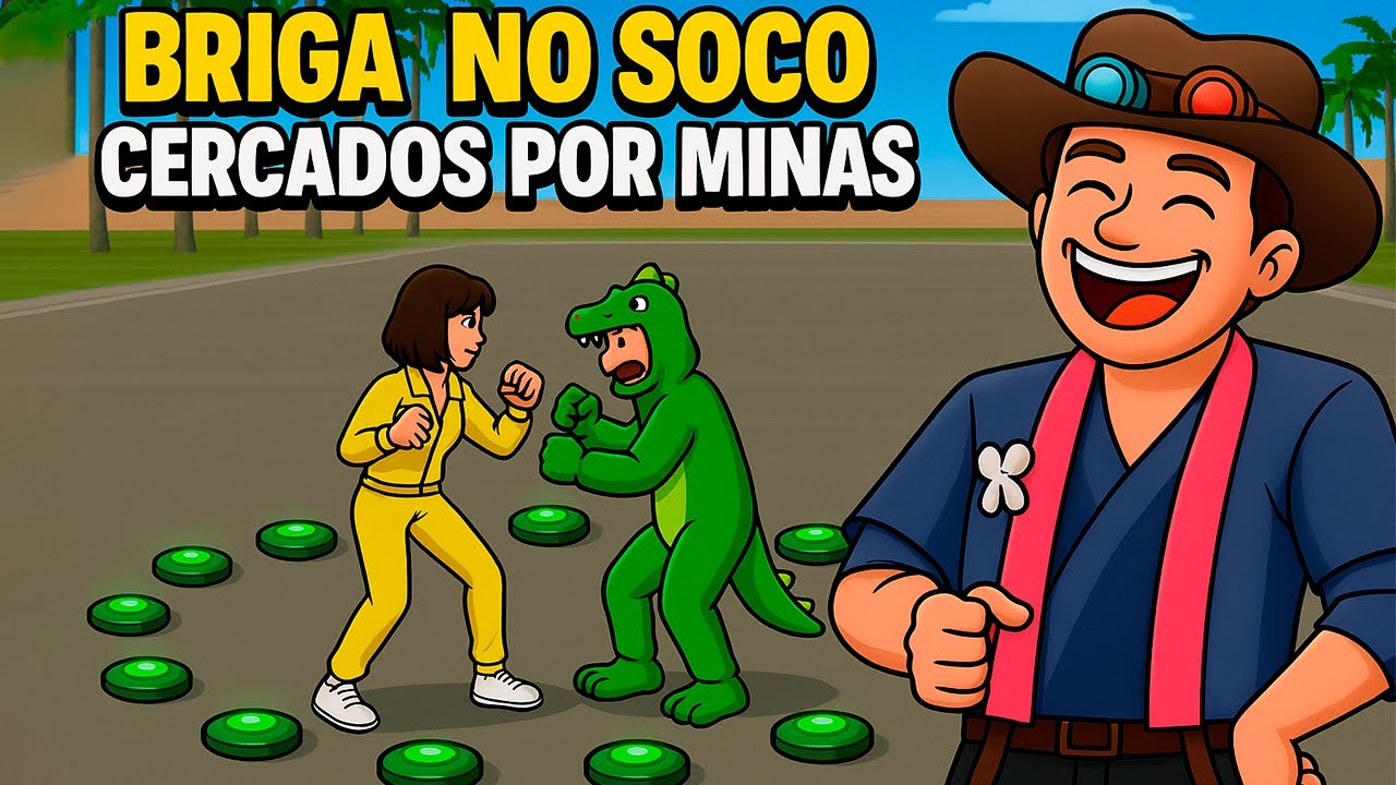 BRIGA NO SOCO CERCADOS POR MINAS NO FREE FIRE