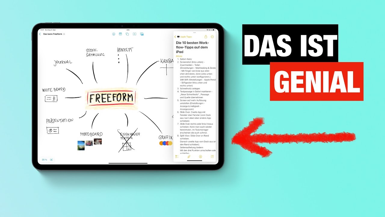 10 iPad-Tipps, die Du JEDEN TAG brauchst - Screenshots, Schnellnotizen, Slide Over