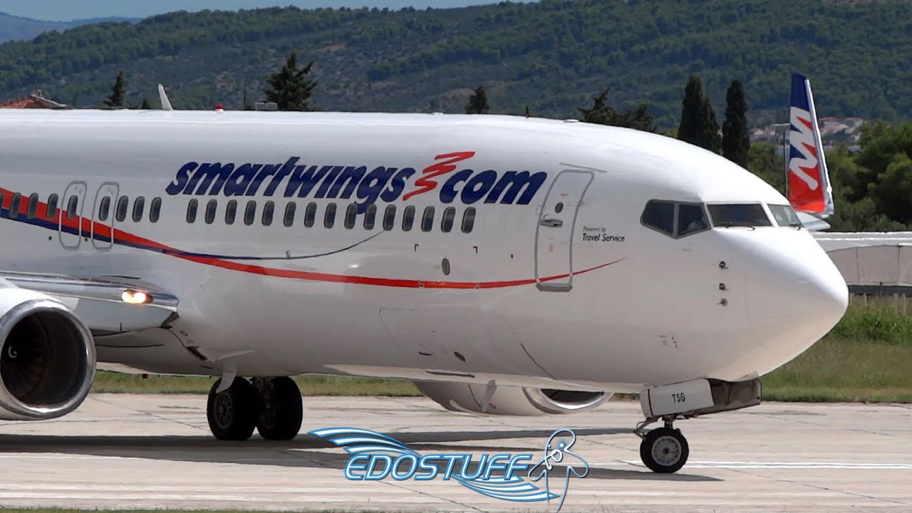 Smart Wings - Boeing 737-82R OK-TSG - Takeoff from Split Airport LDSP/SPU
