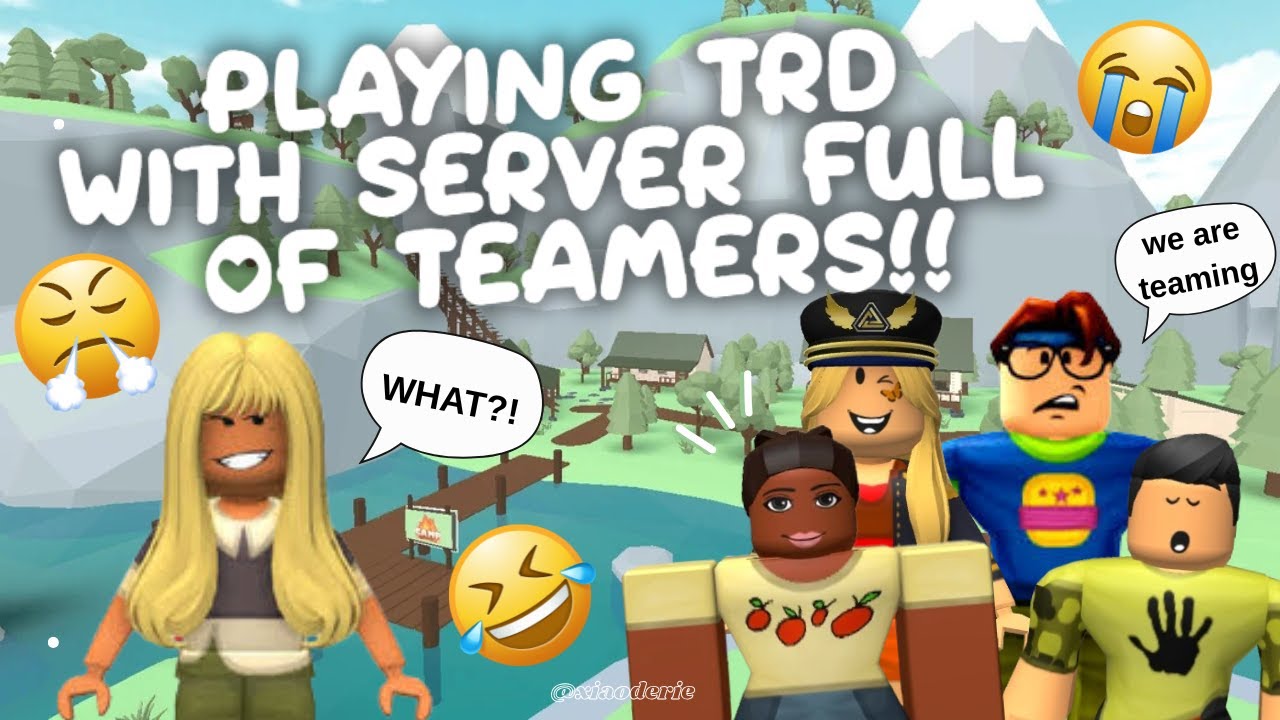TRYING TO SURVIVE TOTAL ROBLOX DRAMA SERVER FILLED WITH TEAMERS | ROBLOX