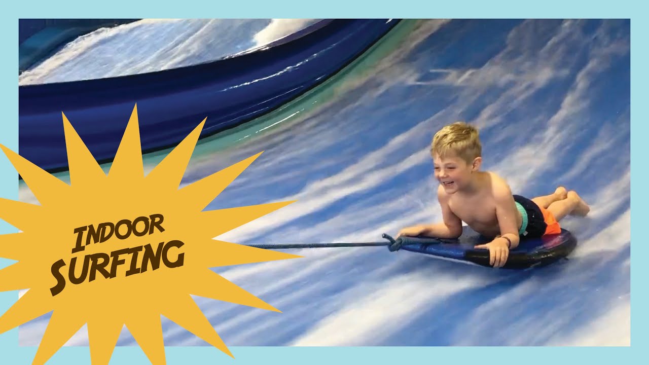 Indoor Surfing With Kids - Flowrider Ogden Utah