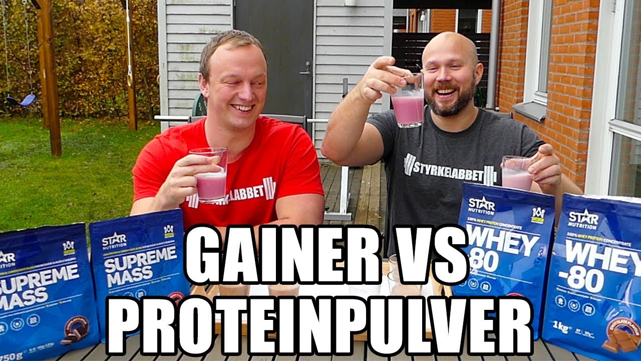 Gainer vs proteinpulver: Vad är skillnaden?