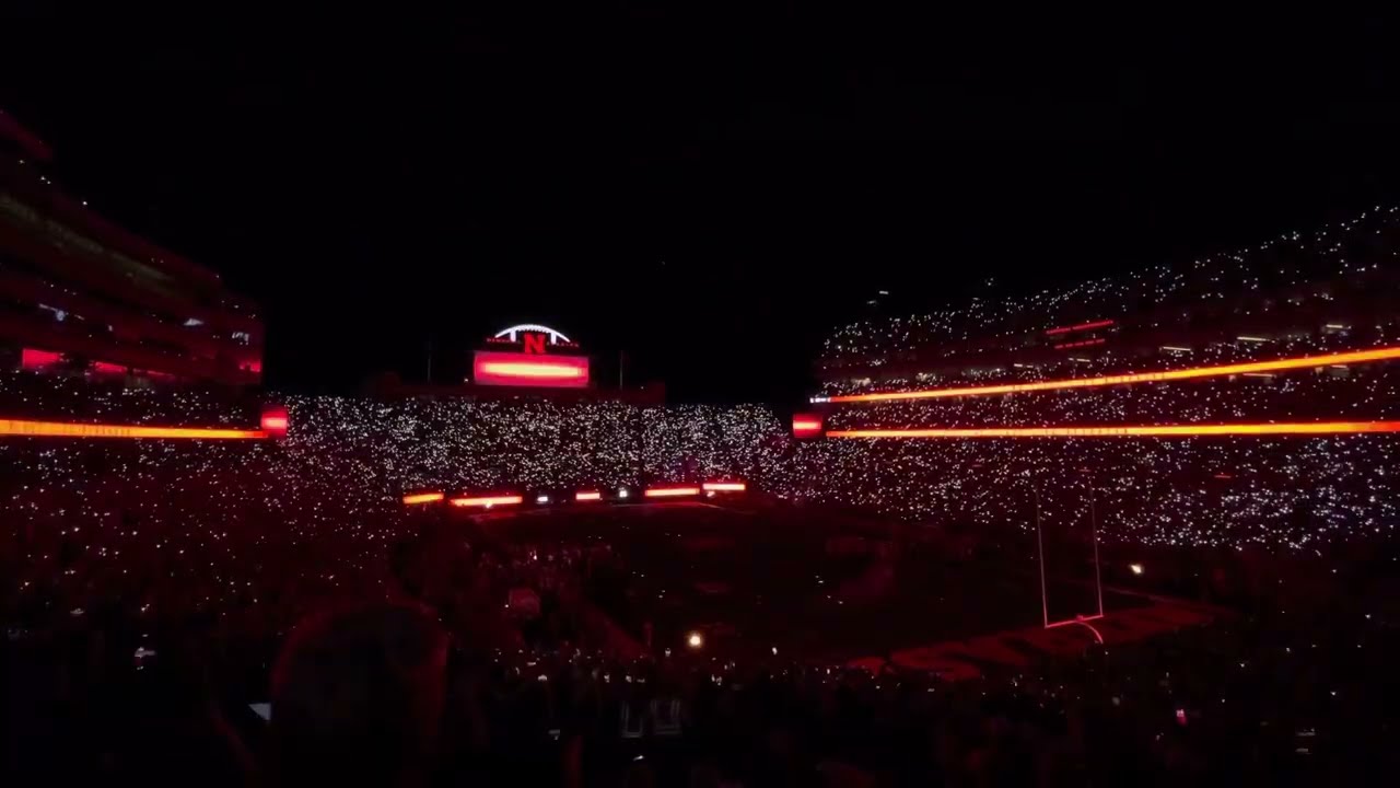 Nebraska NEW Light Show vs Indiana 4K