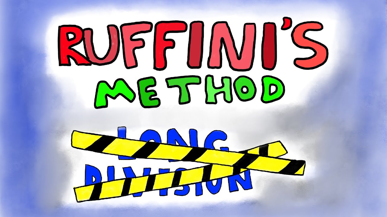 RUFFINI'S METHOD || Forget Long Polynomial Division