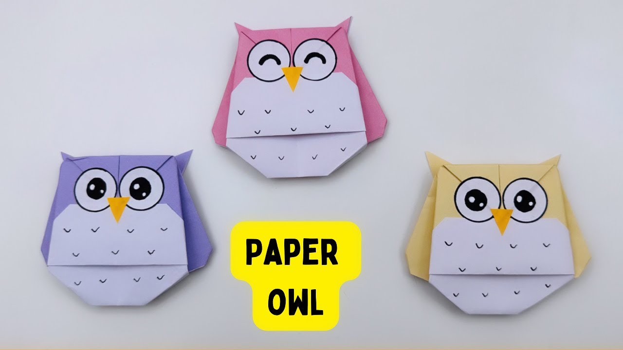 How To Make Easy Paper OWL For Kids / paper bird craft / Paper Craft Easy / KIDS crafts / OWL craft