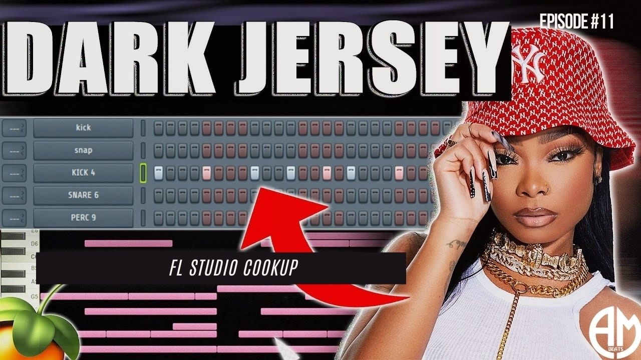 Making Dark R&B Jersey Club Type Beats Live in FL Studio