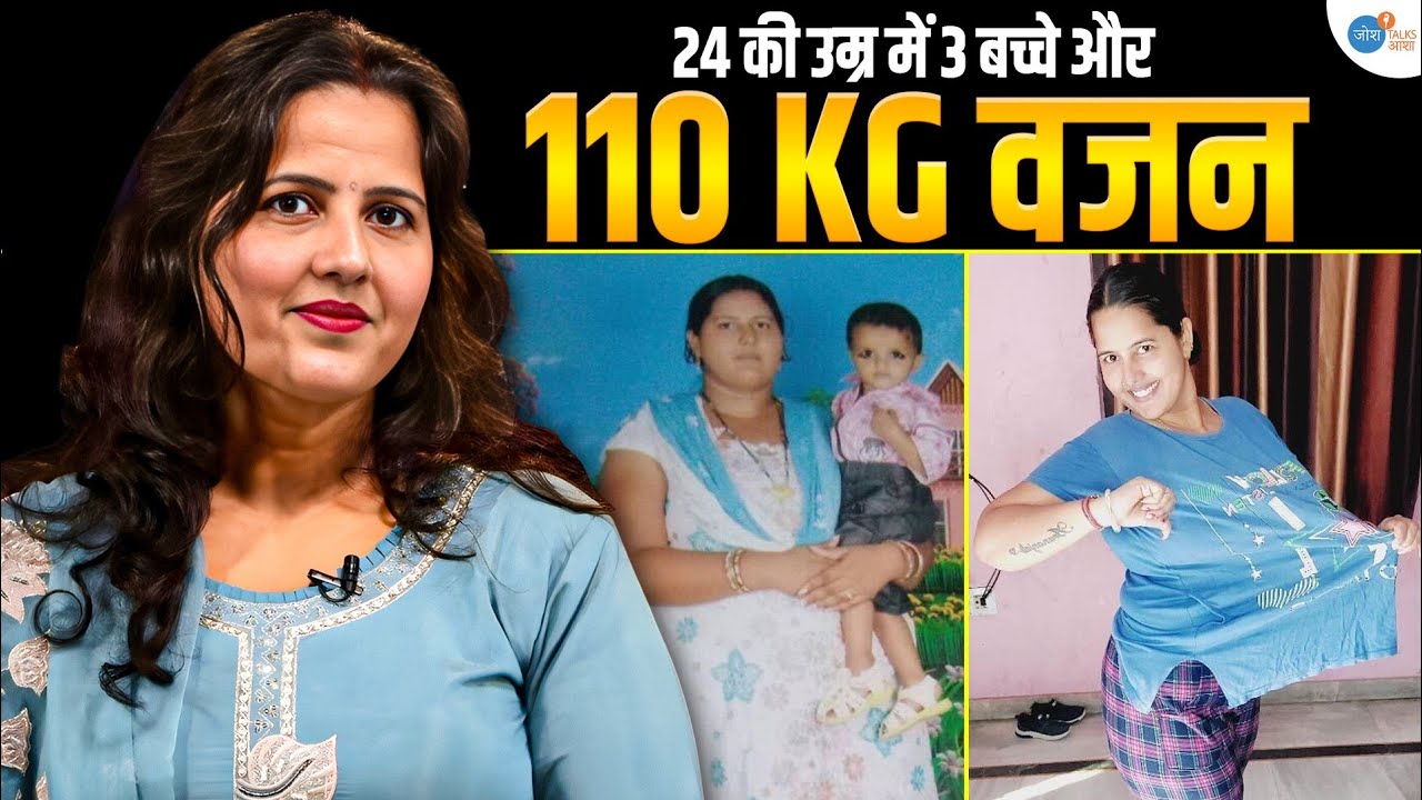 Weight Loss Journey 110kg to 75kg | Post Pregnancy Weight Loss | Fat to Fit | Anjali | Josh Talks