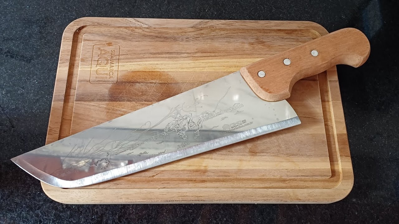 Faca modelo 660 / RD da Cutelaria Cimo excelente fio para cortes limpos