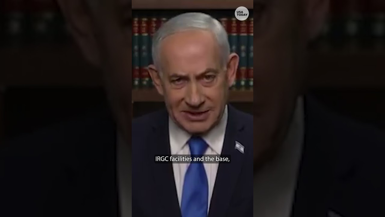 Israeli Prime Minister Benjamin Netanyahu addresses attack on Iran