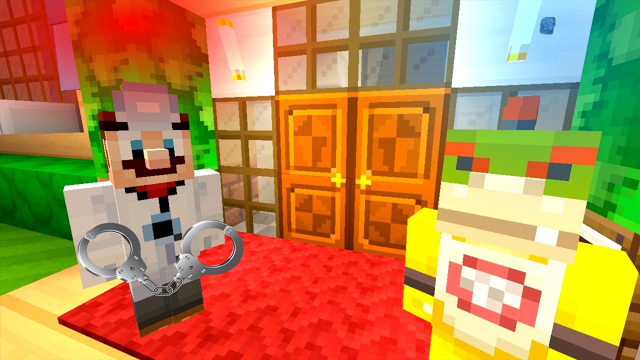 Minecraft Wii U -Nintendo Fun House - Chef Mario Gets Arrested! [21]